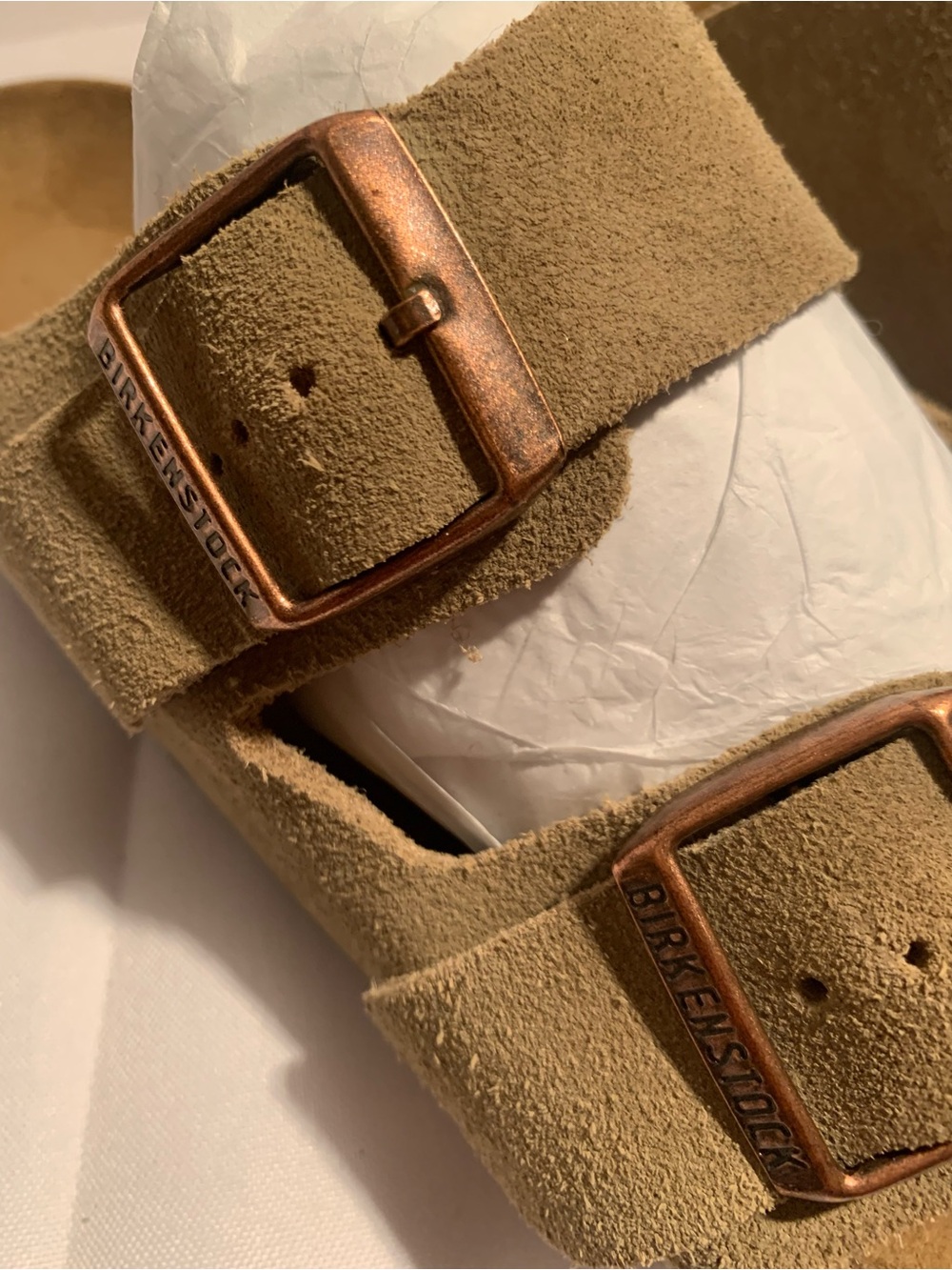 Birkenstock Arizona Double Buckle Suede Slide Sandals -woman size 8 - Picture 9 of 9